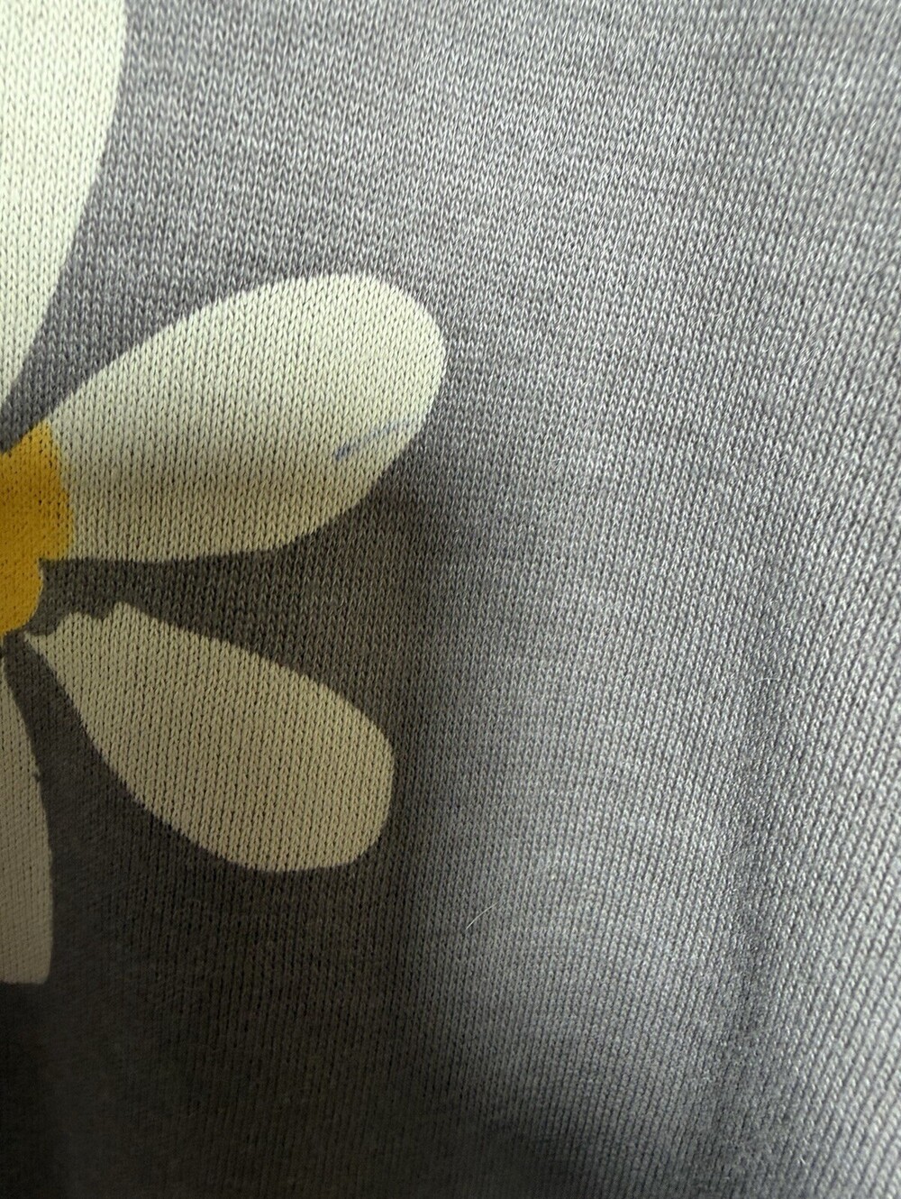 Natural Life Sweatshirt Women M Gray Rainbow Daisy Smiley Boho Pocket NWOT - Picture 10 of 10